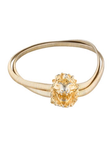 Judith Leiber Chain Lion Waist Belt