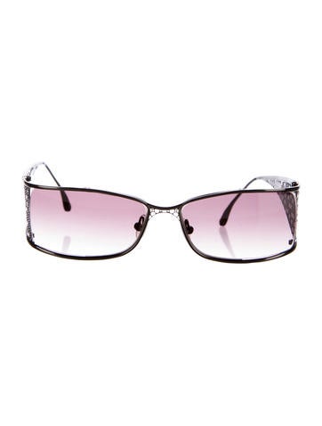 Judith Leiber Embellished Tinted Sunglasses