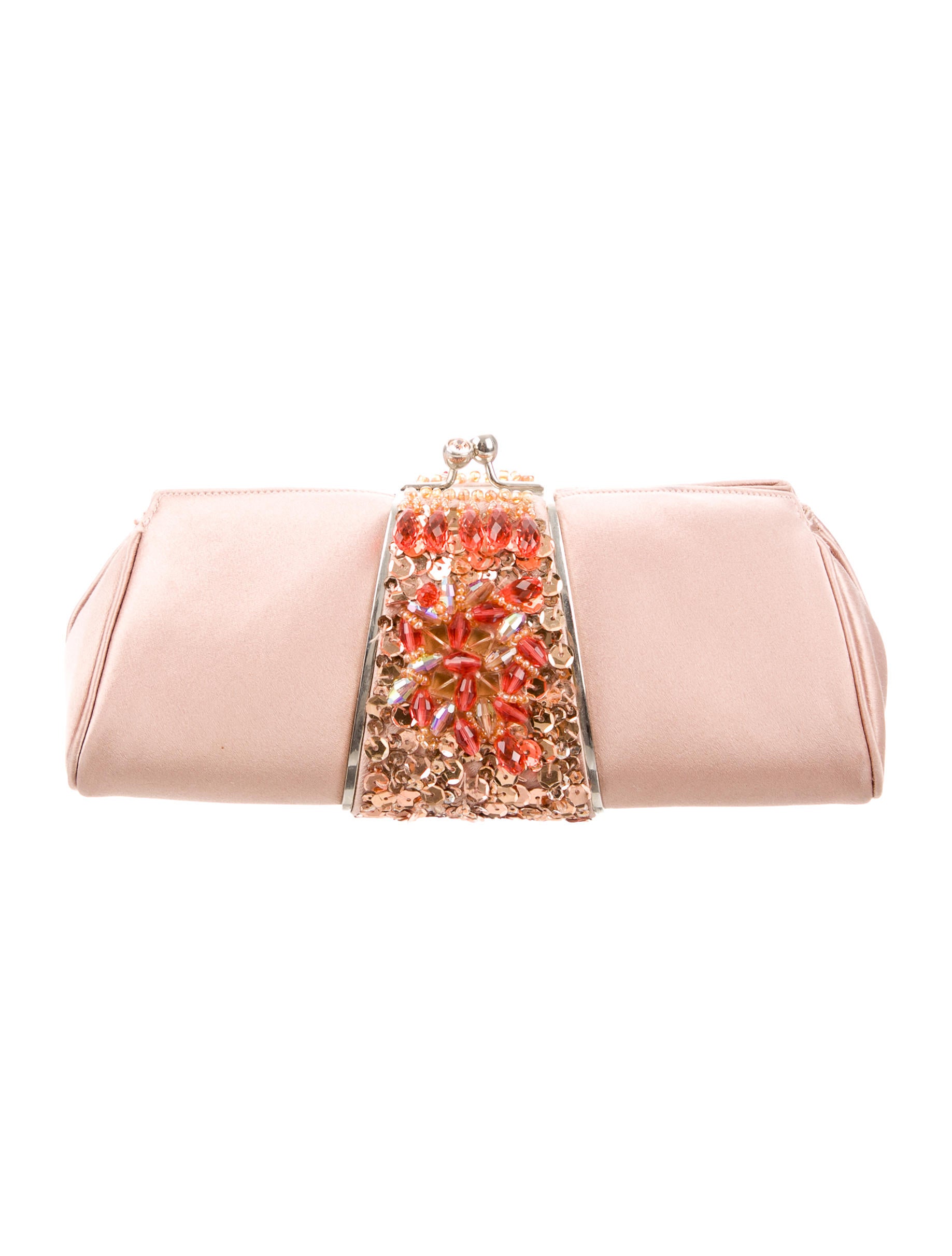 Judith Leiber Jeweled Satin Evening Bag Handbags Jud25348 The Jeweled Satin Evening Bag