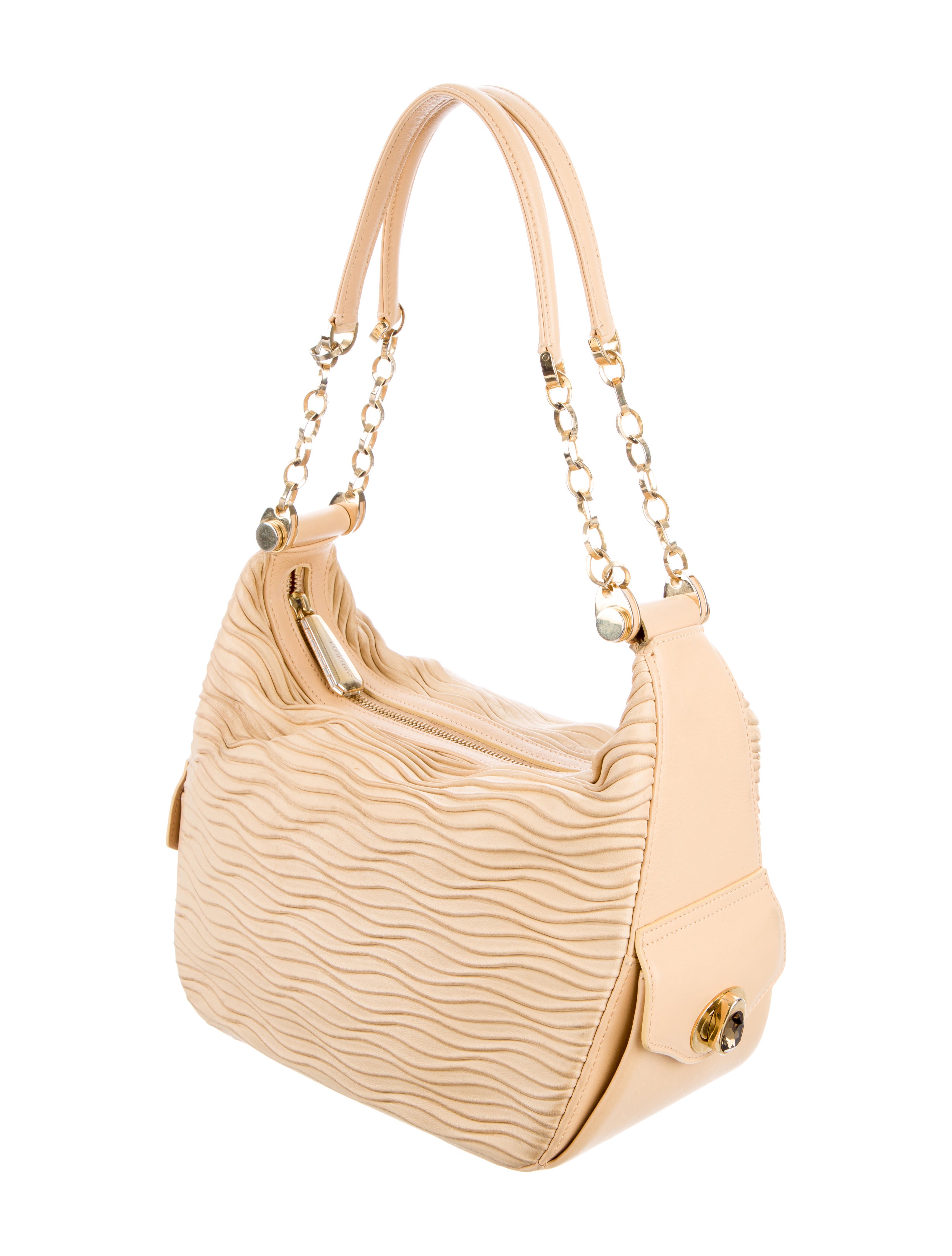 Judith Leiber Pleated Shoulder Bag Handbags JUD26318 The RealReal