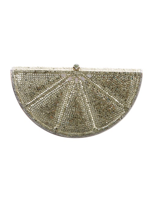 Judith Leiber Crystal-Embellished Lime Evening Bag
