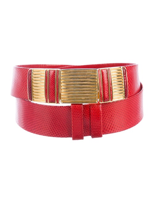 Judith Leiber Karung Waist Belt gold