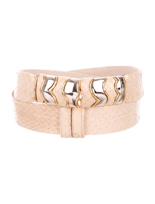 Judith Leiber Snakeskin Hip Belt