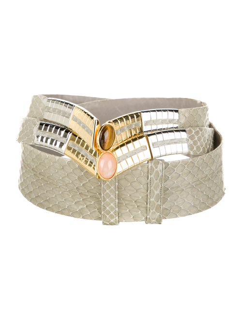 Judith Leiber Snakeskin Hip Belt