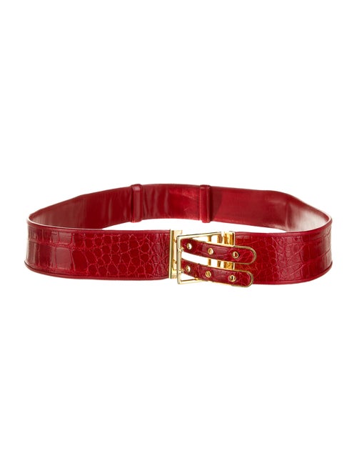 Judith Leiber Patent Leather Belt gold