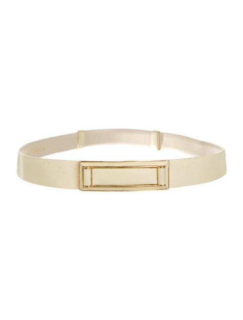 Judith Leiber Leather Belt gold