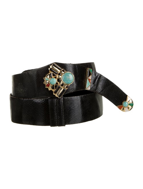 Judith Leiber Karung Hip Belt Black