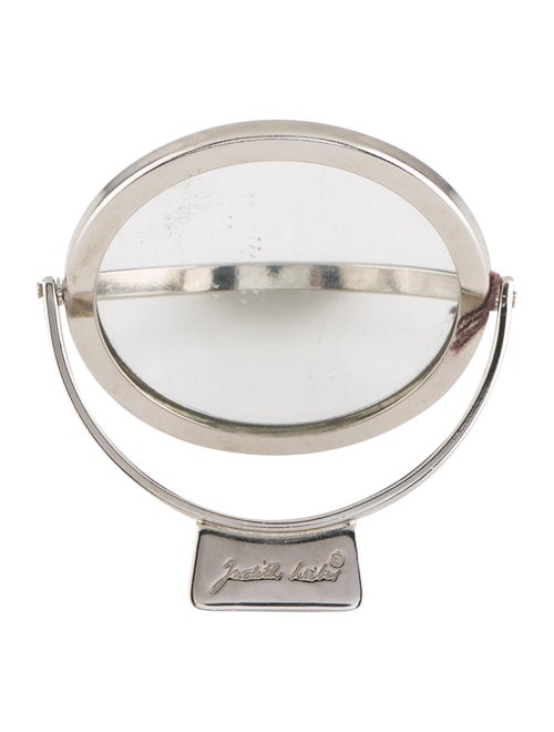 Judith Leiber Metal Compact Mirror Silver
