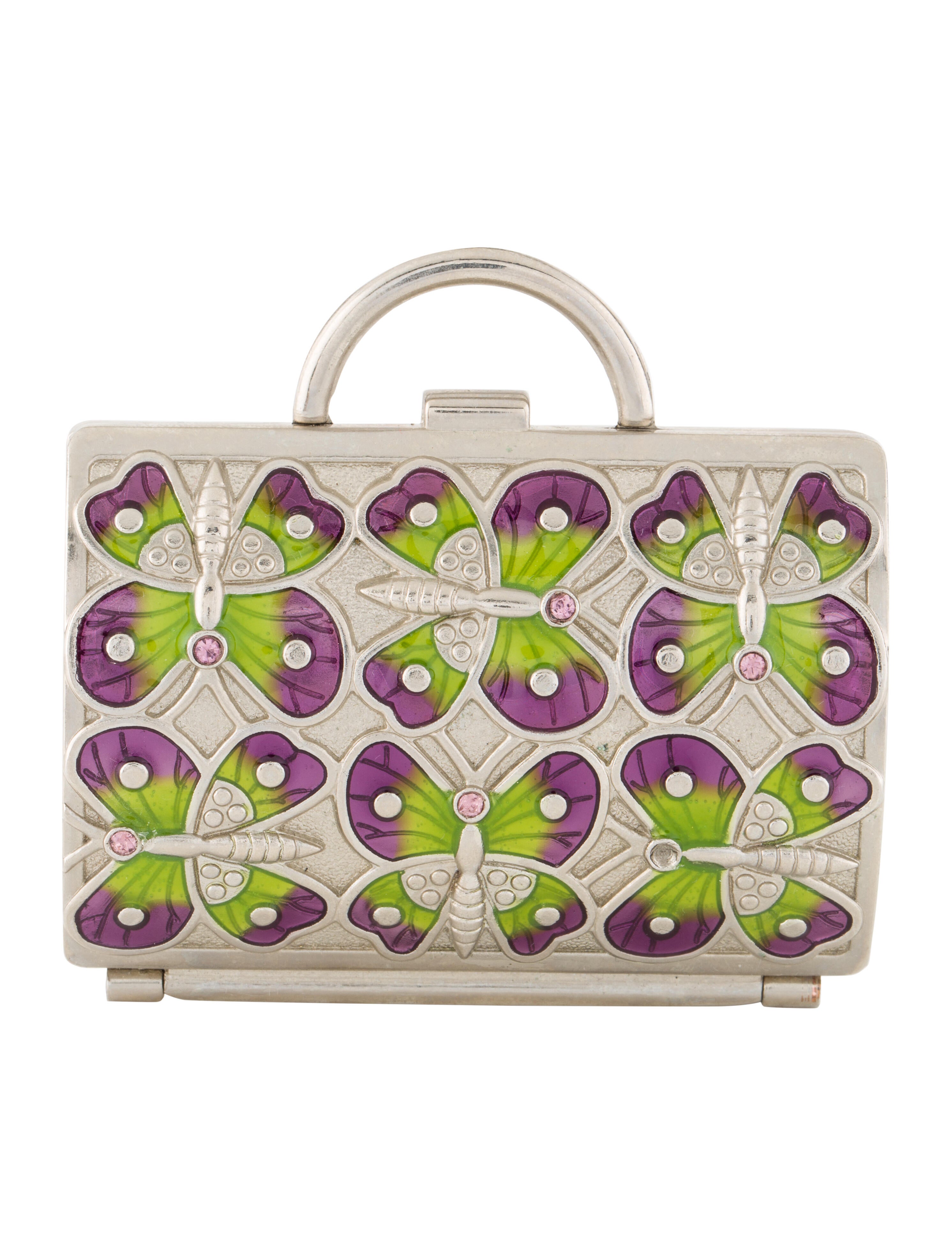 Judith Leiber Embellished Pill Box Decor & Accessories JUD43757 The RealReal