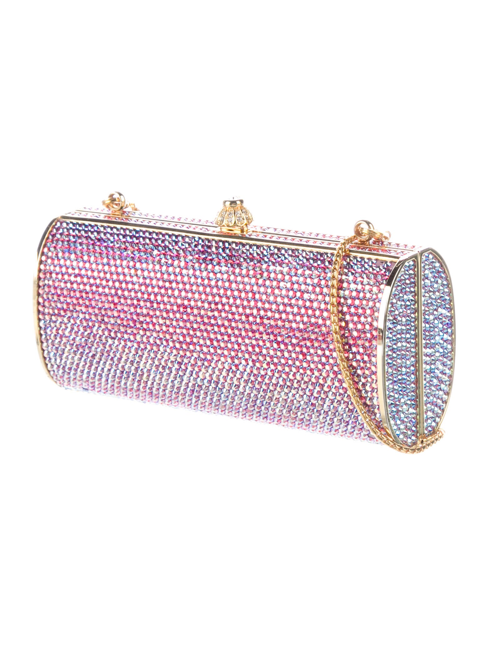 Judith Leiber Silver Acrylic Box Clutch by Judith Leiber main image 1