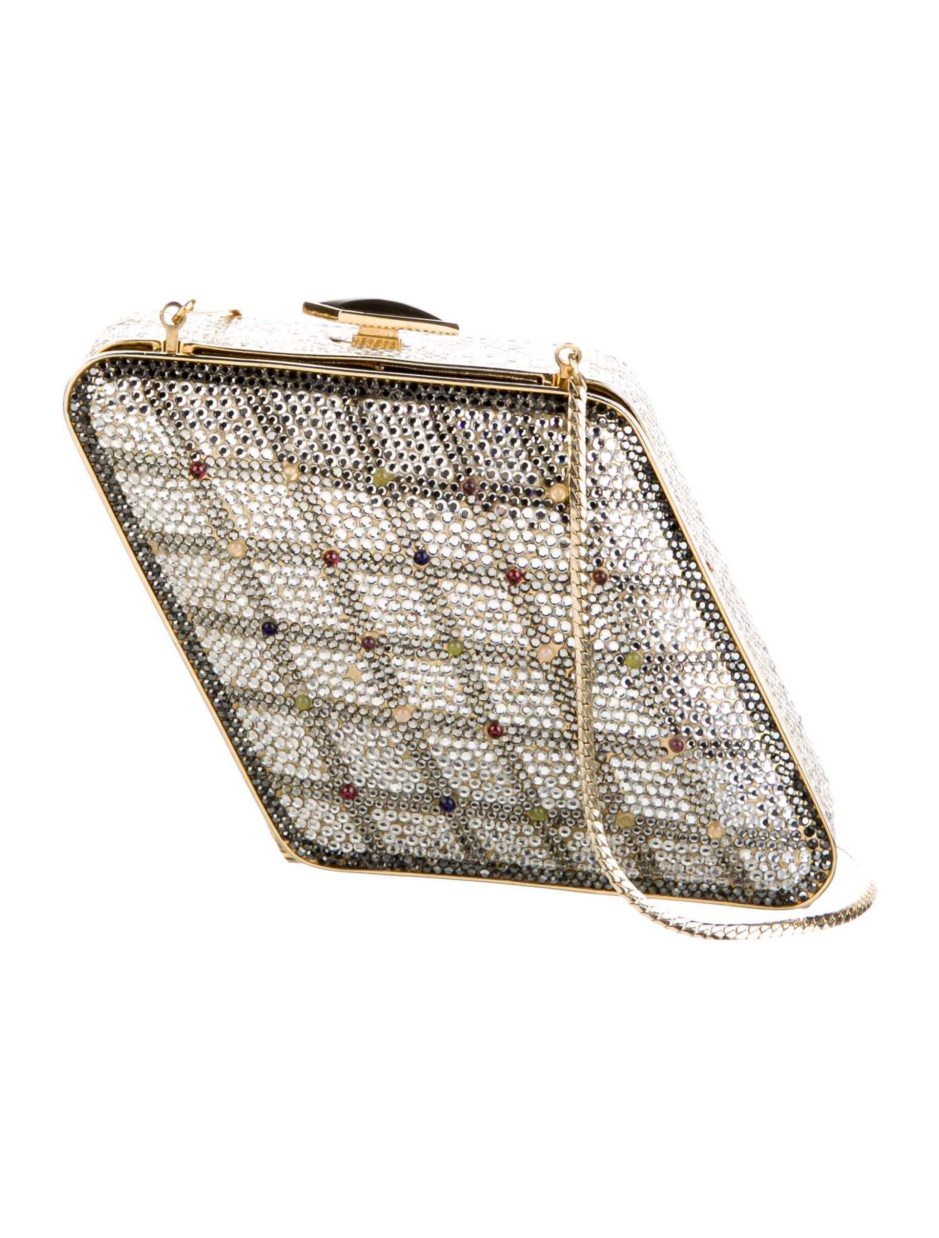 Judith Leiber Crystal Evening Bag Gold Evening Bags, Handbags