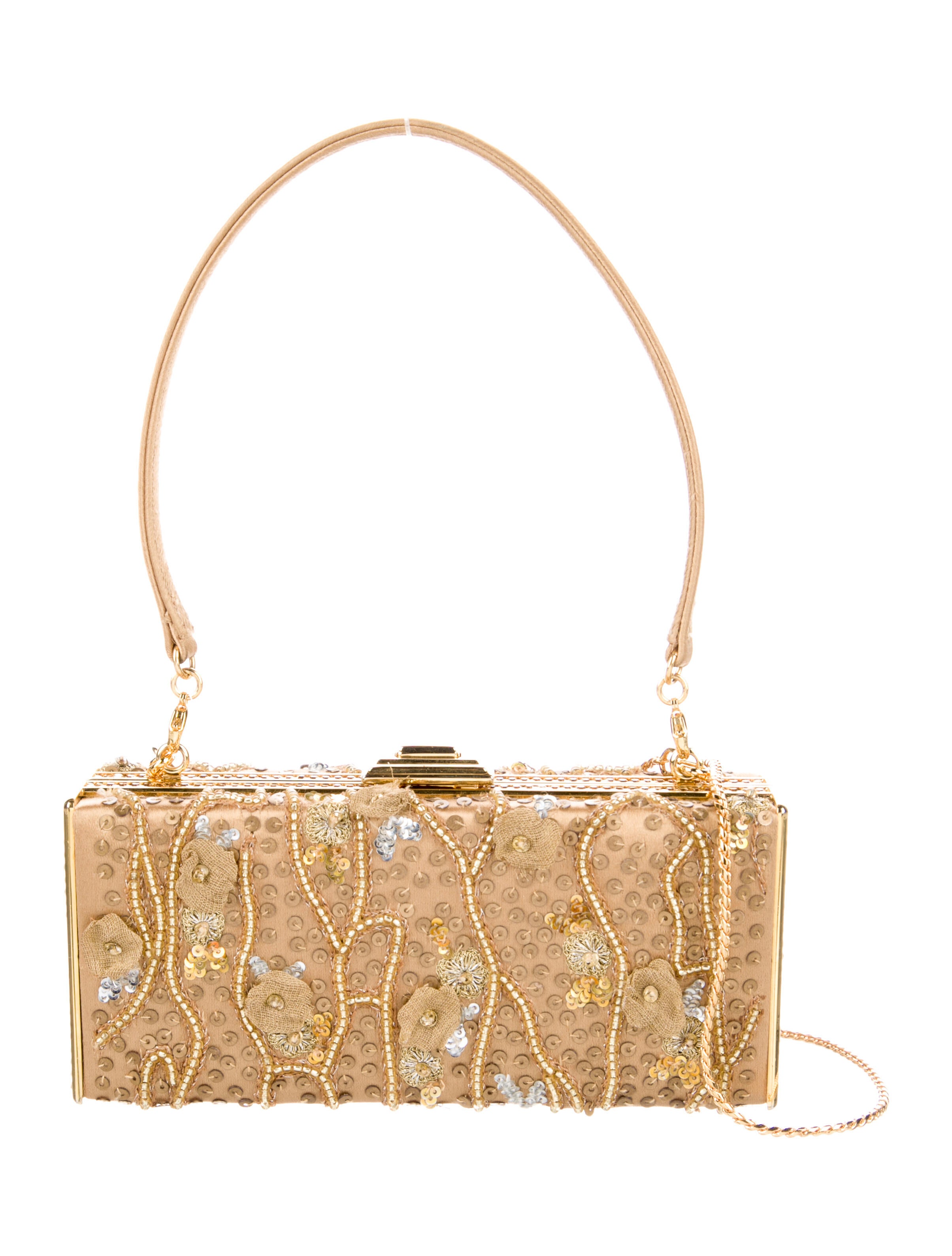 Judith Leiber Clutch Gold Clutches, Handbags JUD22165 The RealReal