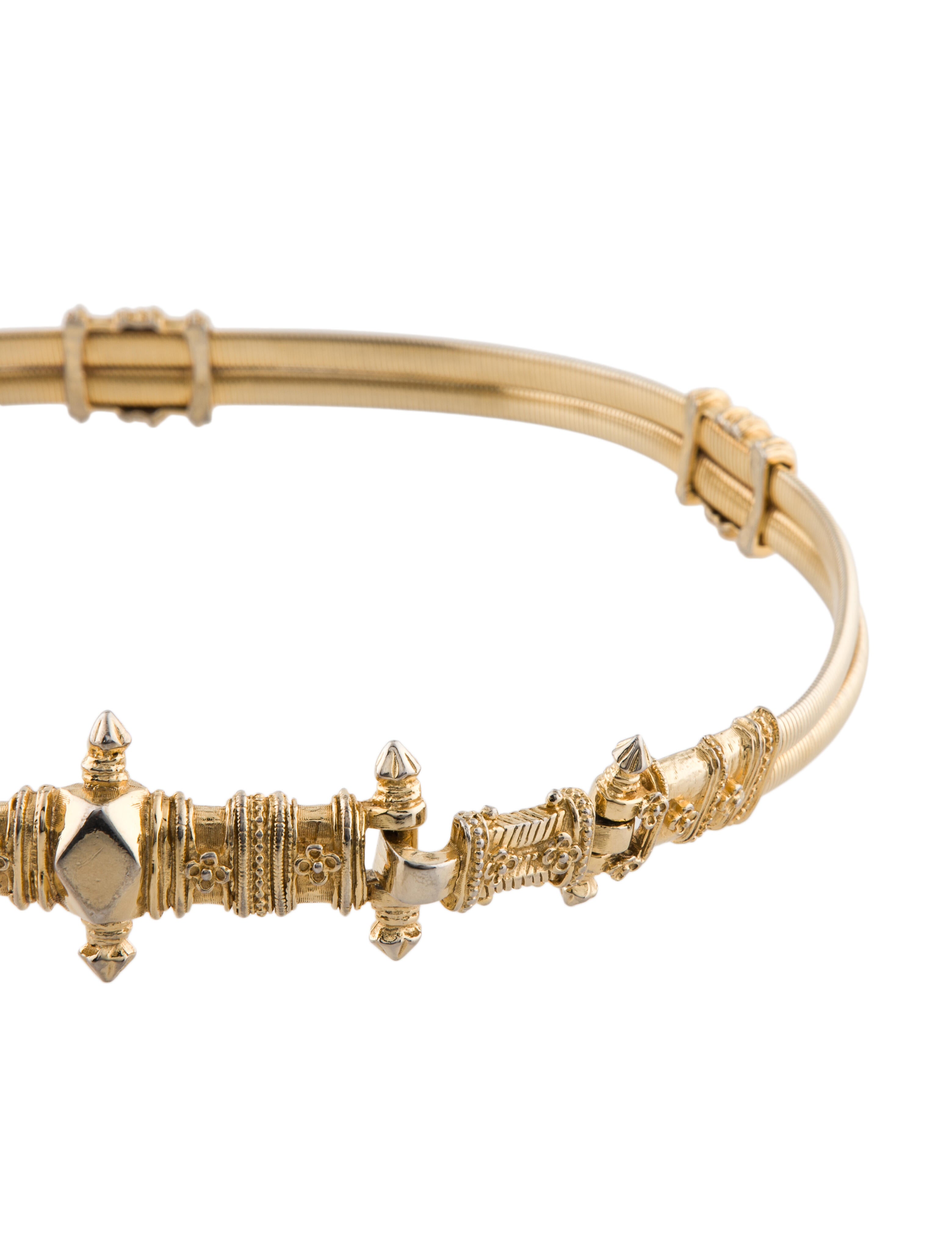 Judith Leiber Wide Leather Waist Belt