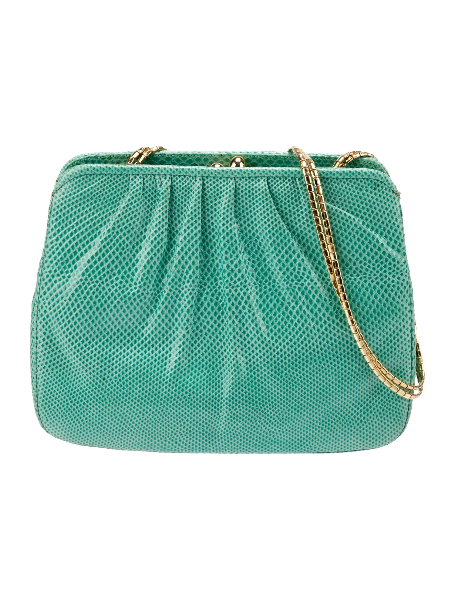 Judith Leiber Karung Crossbody Bag Green Crossbody Bags, Handbags JUD63814 The RealReal