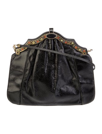 Judith Leiber Karung Clutch w/ Strap