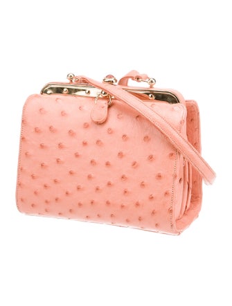 Judith Leiber Ostrich Crossbody Bag