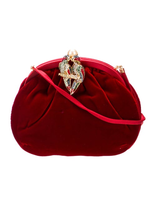 Judith Leiber Velvet Shoulder Bag