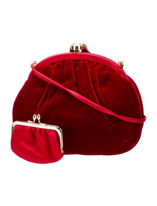 Judith Leiber Velvet Shoulder Bag