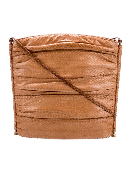 Judith Leiber Snakeskin Shoulder Bag