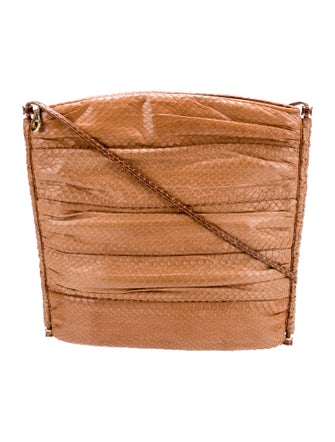 Judith Leiber Snakeskin Shoulder Bag