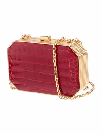 Judith Leiber Crocodile Minaudière