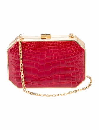 Judith Leiber Crocodile Minaudière