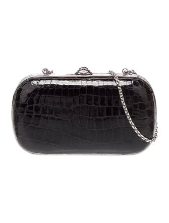 Judith Leiber Crocodile Minaudière