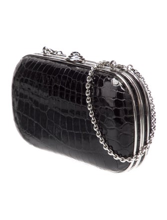 Judith Leiber Crocodile Minaudière