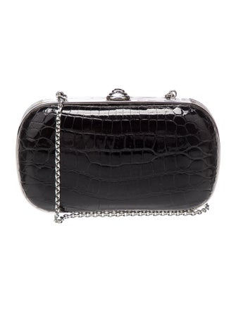 Judith Leiber Crocodile Minaudière