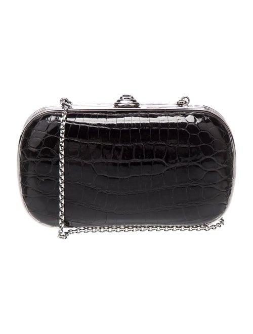 Judith Leiber Crocodile Minaudière