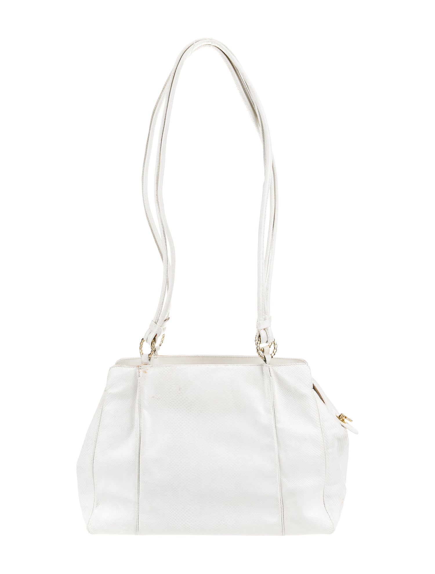 Judith Leiber Snakeskin Top Handle Bag