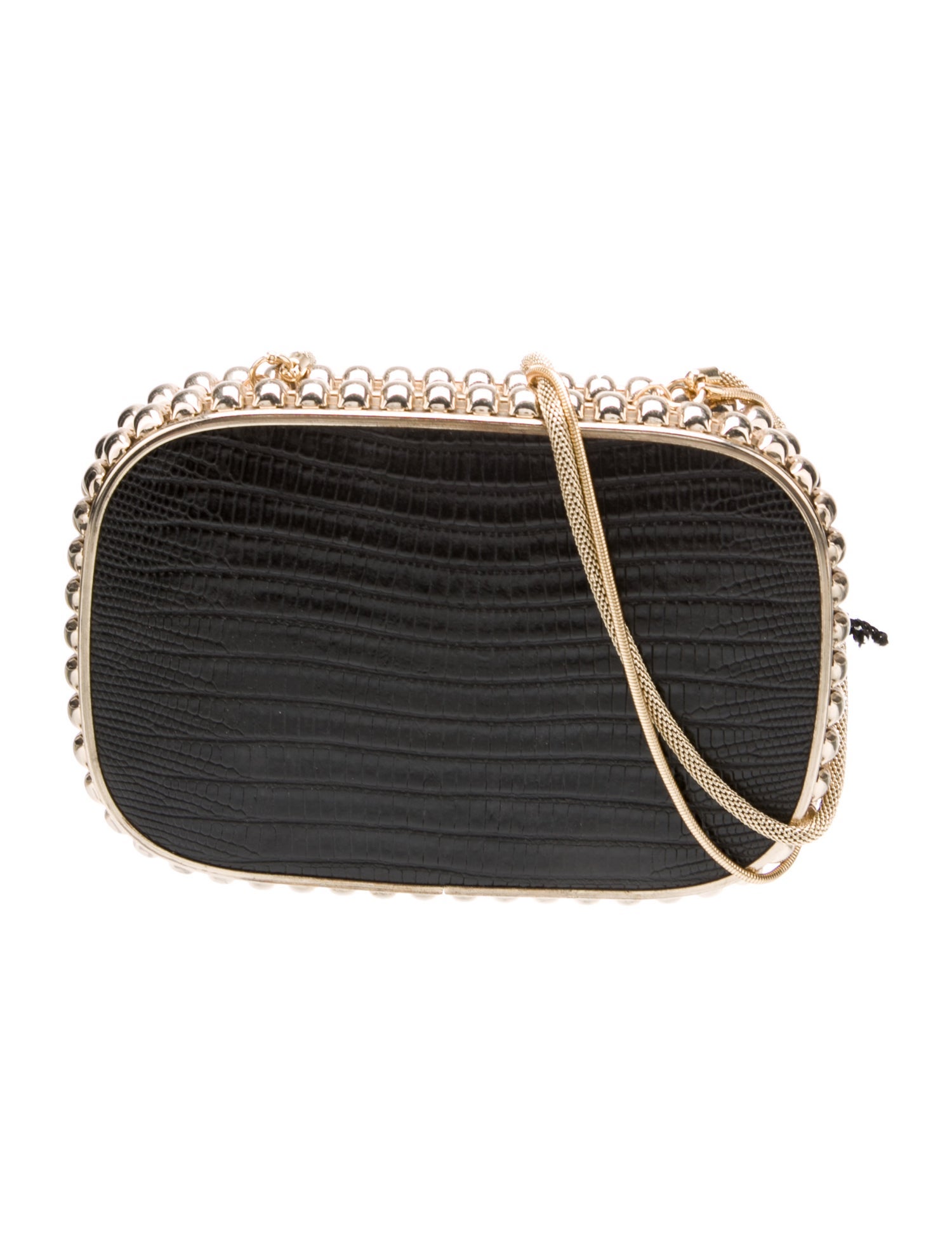 Judith Leiber Embossed Leather Shoulder Bag