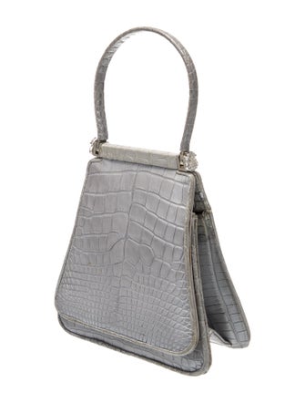 Judith Leiber Alligator Top Handle Bag