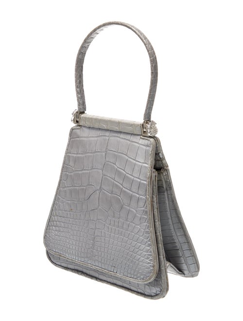 Judith Leiber Alligator Top Handle Bag