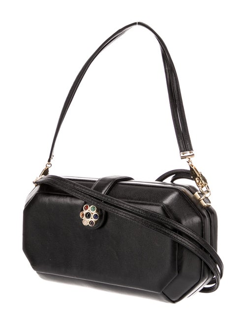 Judith Leiber Leather Top Handle Bag