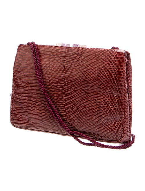 Judith Leiber Embossed Leather Shoulder Bag