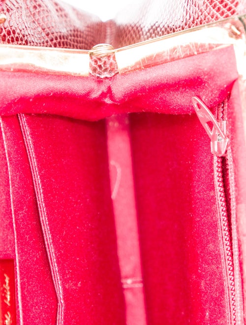 Judith Leiber Embossed Leather Shoulder Bag