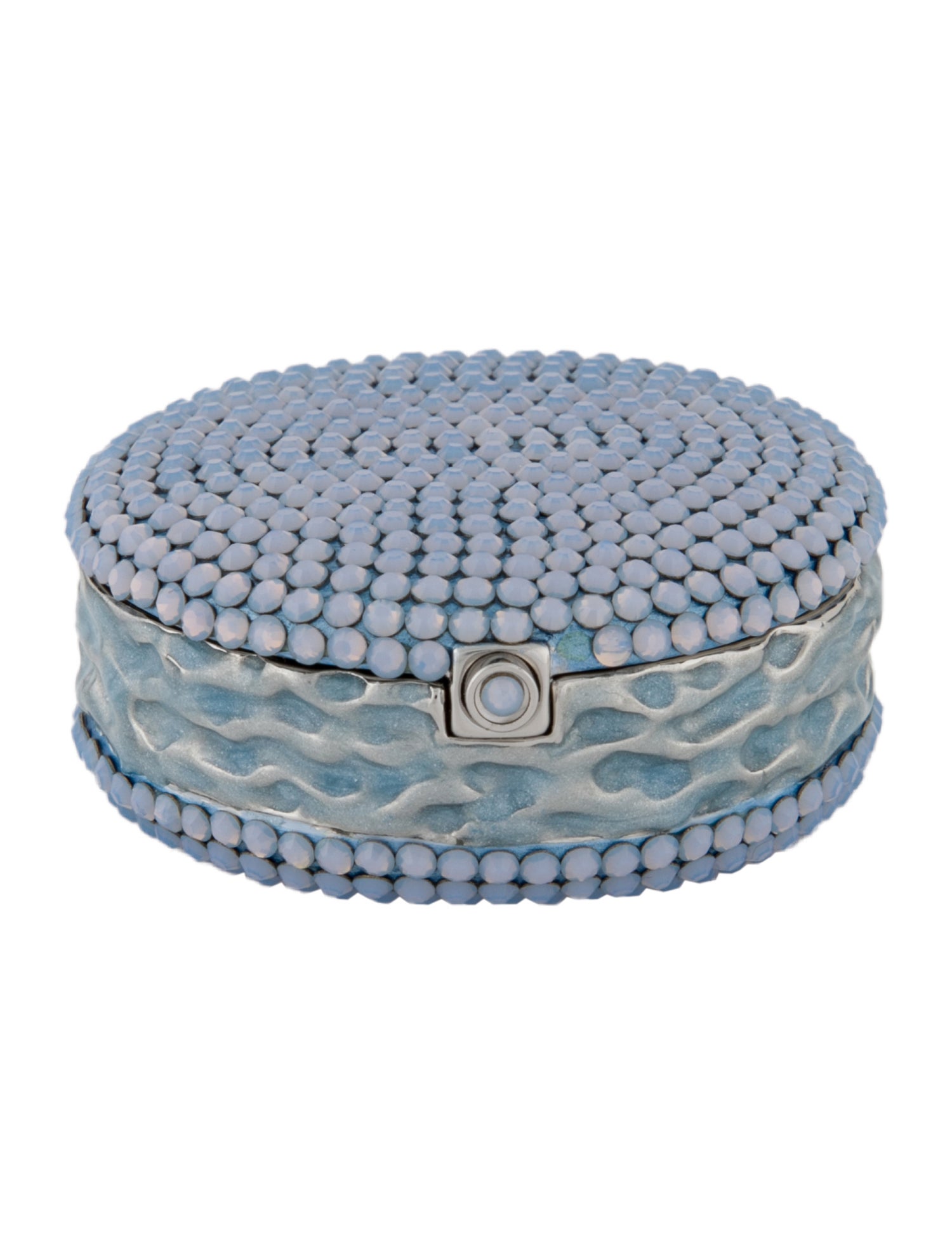 Judith Leiber Embellished Round Pillbox
