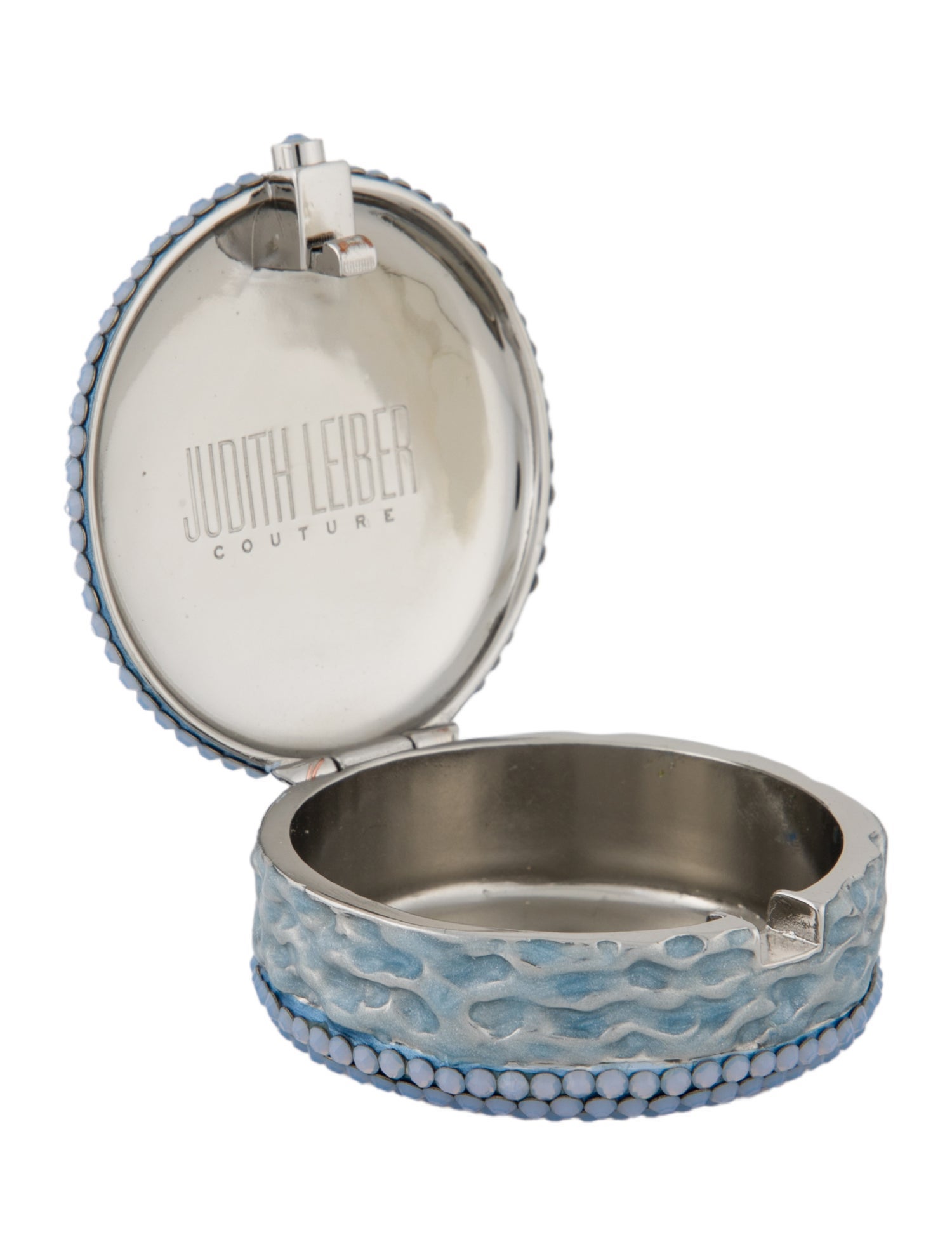 Judith Leiber Embellished Round Pillbox
