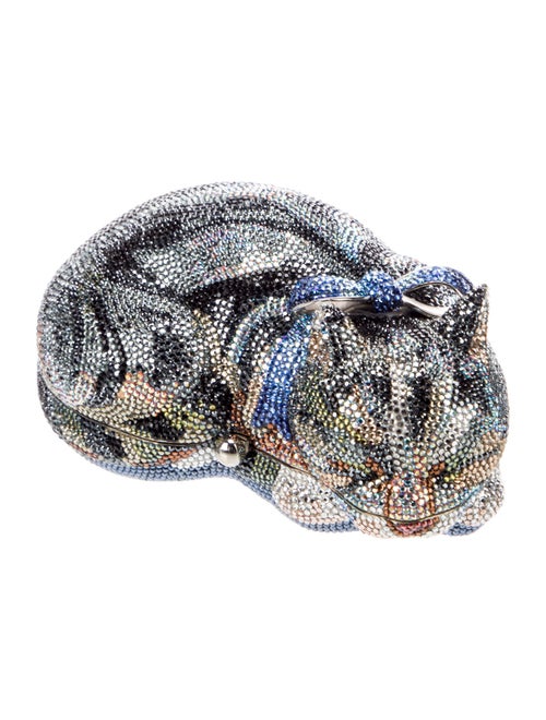 Judith Leiber Crystal Sleeping Cat