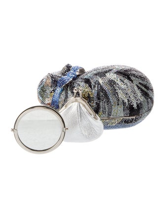 Judith Leiber Crystal Sleeping Cat