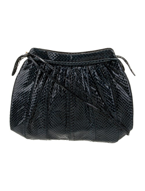 Judith Leiber Snakeskin Shoulder Bag