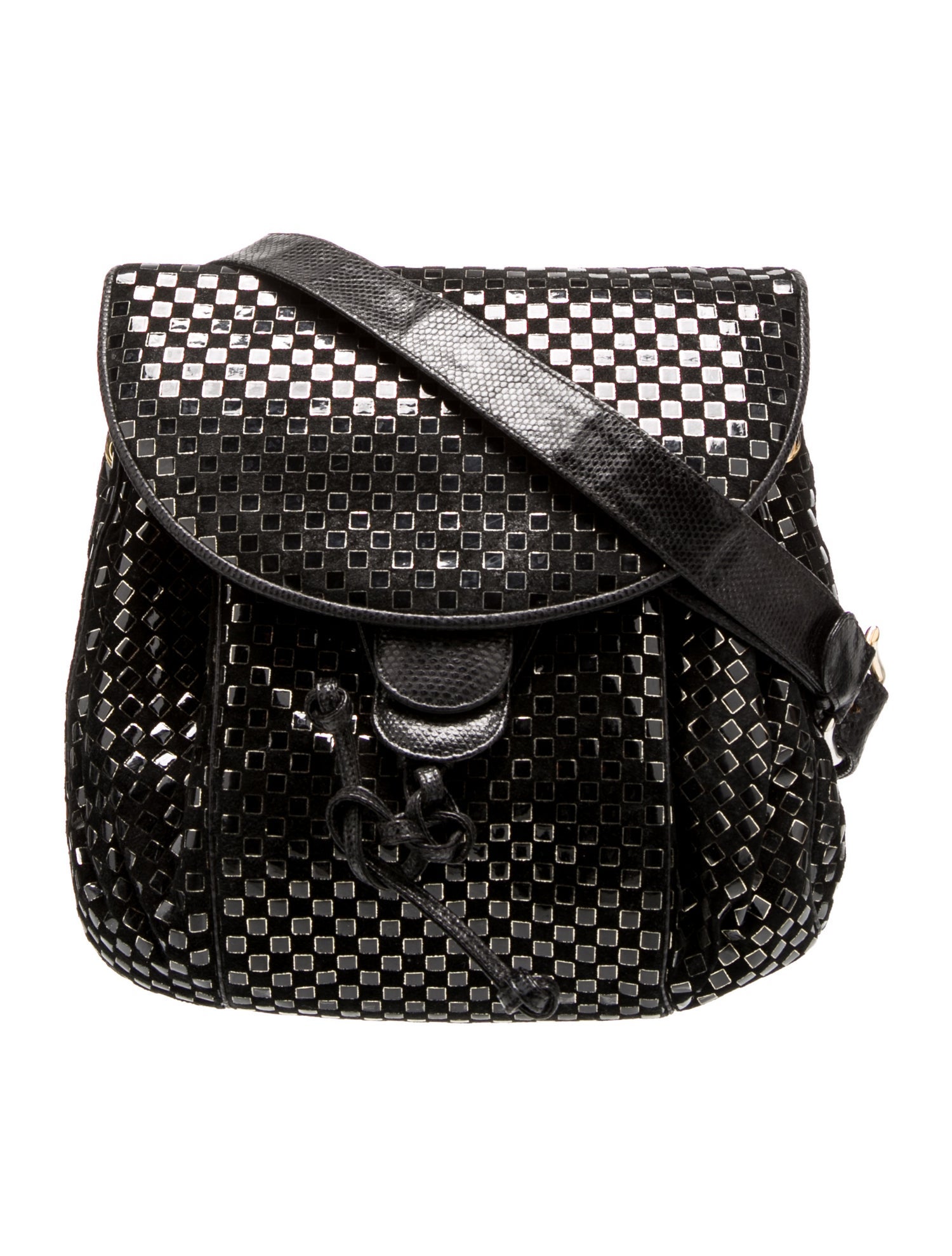 Judith Leiber Suede Crossbody Bag