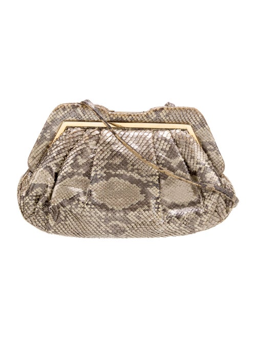 Judith Leiber Snakeskin Clutch