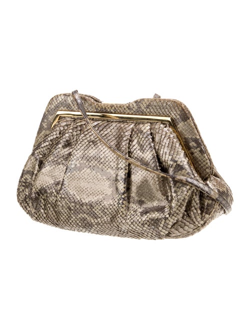 Judith Leiber Snakeskin Clutch