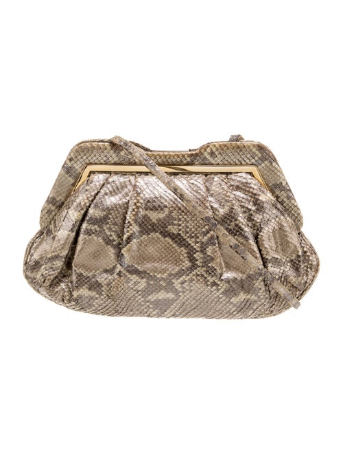 Judith Leiber Snakeskin Clutch