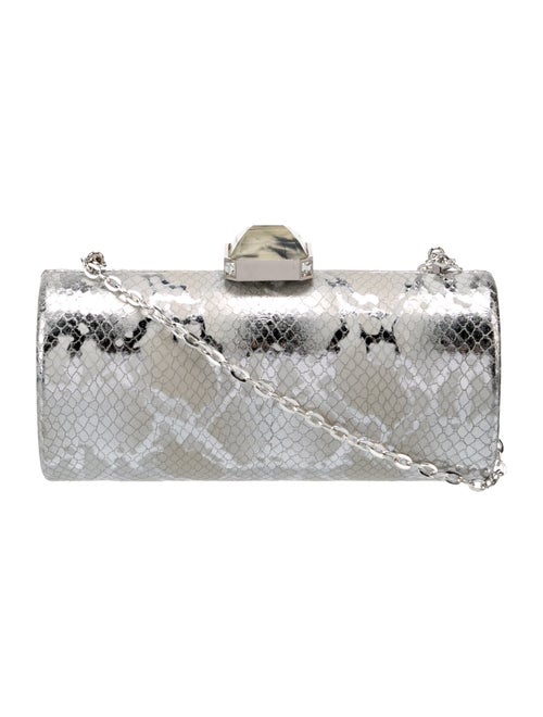 Judith Leiber Snakeskin Minaudière