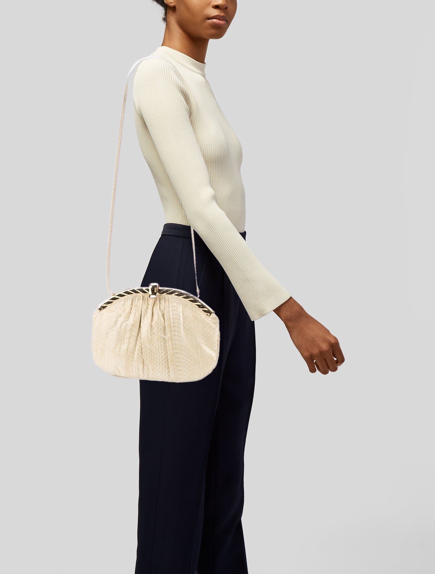 Judith Leiber Leather Shoulder Bag