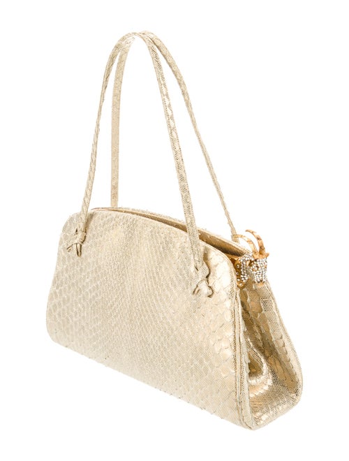 Judith Leiber Leather Top Handle Bag