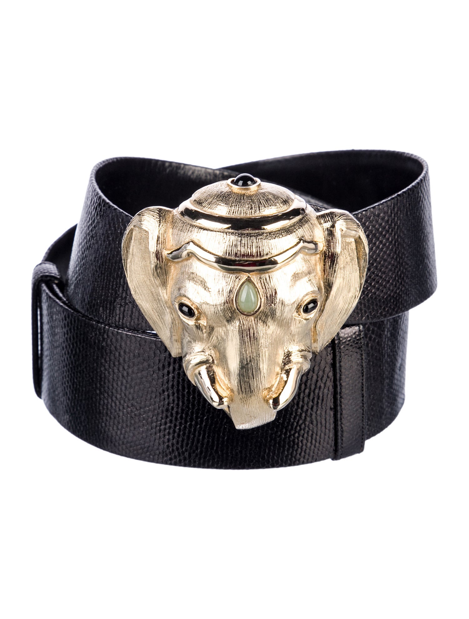 Judith Leiber Leather Waist Belt